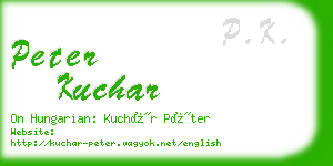 peter kuchar business card